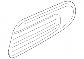 Right turn signal repeater on the wing of Mini Cooper 14-21 S model