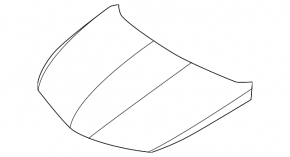 The bare hood of a 12-17 Hyundai Azera
