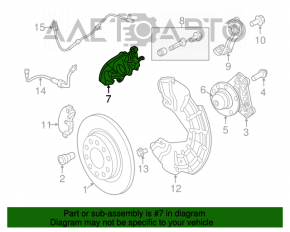 Rear left caliper assembly for a 1996 Dodge Dart
