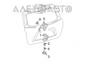 Toyota Highlander 2013 trunk lock (non-powered)