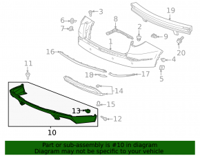 Acura MDX 22-24 Type S rear bumper lip