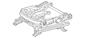 Driver's seat lower cushion adjustment motor for Lexus NX200t NX300 NX300h 15-21 without frame, broken mount