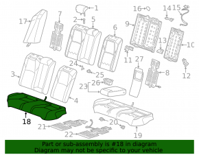 Rear seats, 2nd row, lower part, Honda Accord 19-22, light gray leather, heated, perforated, scratches, dry cleanable