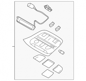 Front Ceiling Light Subaru XV Crosstrek 21-23