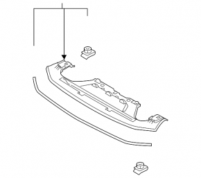 Front bumper protection for Mazda 3 17-18 BM