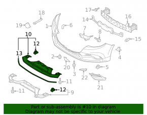 Front bumper protection for Mazda 3 17-18 BM