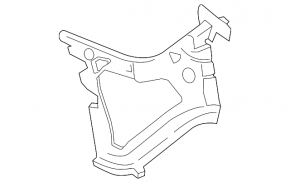 Rear bumper mount right Ford Transit Connect MK2 13-