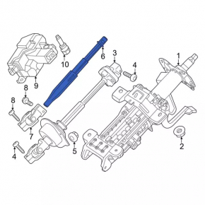Steering cardan shaft Ford Mustang mk6 15- middle part