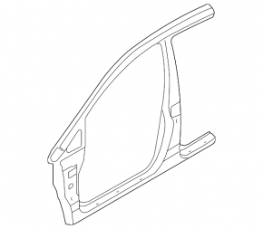 Body pillar central right Nissan Versa 12-17 usa sawed off