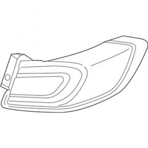 Light outer wing right Lincoln Nautilus 19-23