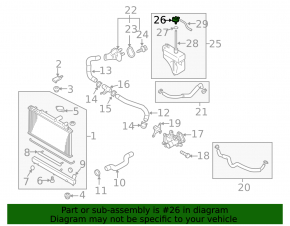 Mazda CX-7 06-12 Coolant Expansion Tank Cap