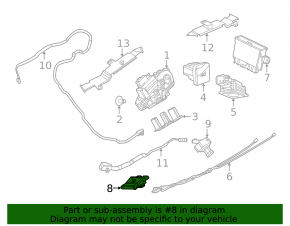 Boot lid foot open sensor assembly Ford Mustang Mach-E 21-23