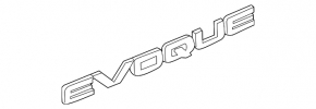 Land Rover Range Rover Evoque 12-18 tailgate emblem "EVOQUE"
