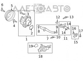 Thermostat housing Mazda CX-5 17-25 2.5