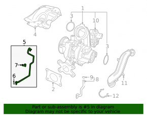 VW Jetta 22-26 1.4T Turbo Oil Supply Line