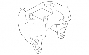 Upper left engine mount bracket Nissan Sentra 20-23