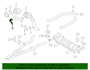 Bracket of the inlet pipe right BMW X7 G07 19-22 N63