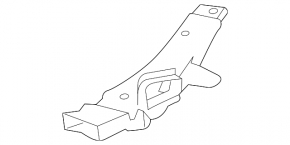 Air duct cooling VVB rear right Honda Accord 18-22 first