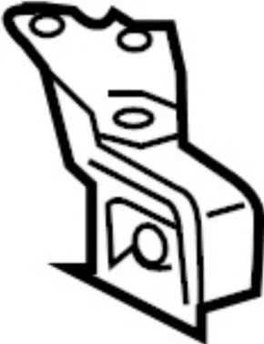Rear right muffler bracket Infiniti Q50 14-20