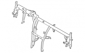 Under-torpedo pipe reinforcement Volvo XC40 19-25 rusty