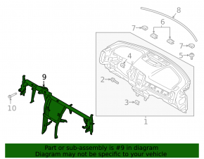 Under-torpedo pipe reinforcement Volvo XC40 19-25 rusty