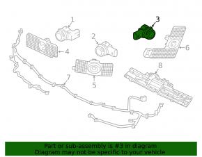 Rear Parking Sensor External Volvo XC90 16-19