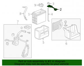 Honda Civic X FC 16-21 Battery Mount Without Bolts