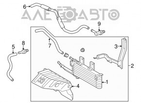 Lexus RX350 10-15 bare transmission cooling radiator