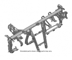 Under-torpedo pipe reinforcement Chevrolet Trax 17-20