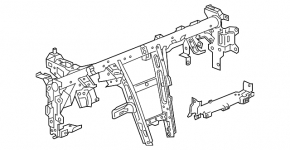 Under-torpedo pipe reinforcement Chevrolet Trax 17-20