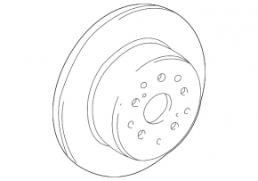 Brake disc rear left Lexus IS200 IS300 99-05