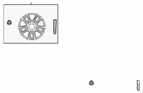 Wheel disk R18 Lexus GS450h 06-09 curb