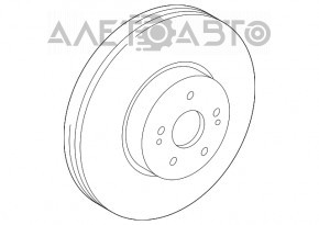Front left brake disc Toyota Highlander 20-