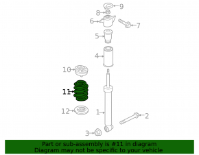 Rear left spring Audi A6 C8 19-20 Sport