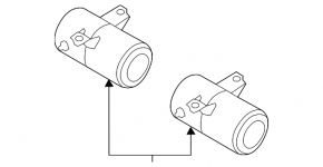 Left air suspension receiver for Audi E-Tron 19-23