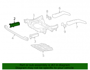 Right front subframe reinforcement for Lexus LS 18-23