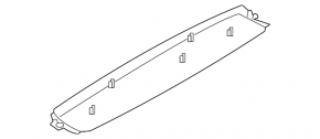 BMW X5 F15 14-18 rear upper door trim, gray, scratches