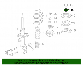 Front shock absorber support left Honda HR-V 16-22