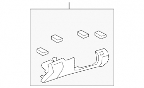 Driver's knee pad Lexus LS460 LS600h 07-12