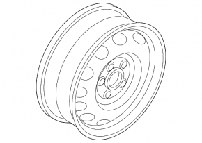 Wheel disk R16 5*112 VW Passat b7 12-15 USA iron