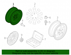 Wheel disk R16 5*112 VW Passat b7 12-15 USA iron