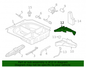 Foam plastic for VW Golf 15 tool - top