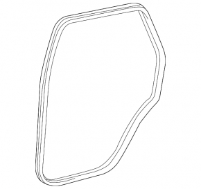 Rear right door seal for Lexus GX470 03-09