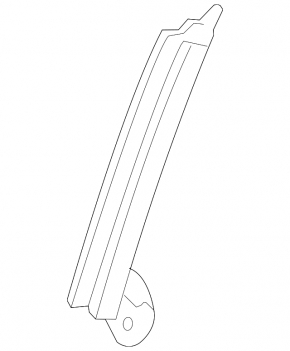 Front left door glass guide for Lexus IS 14-24
