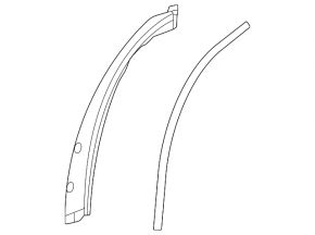 Rear inner door trim, rear left, Lexus RZ 23-26
