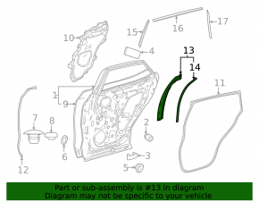 Rear inner door trim, rear left, Lexus RZ 23-26