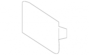 Center console mounting plug rear left Audi Q5 80A 18-20 black