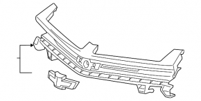Grille radiator grill Chevrolet Camaro 16- LT with emblem