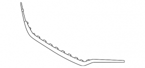 One-piece grille molding for Hyundai Santa FE 21-23
