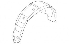 Rear left fender liner Kia Sorento 11-13 prerest